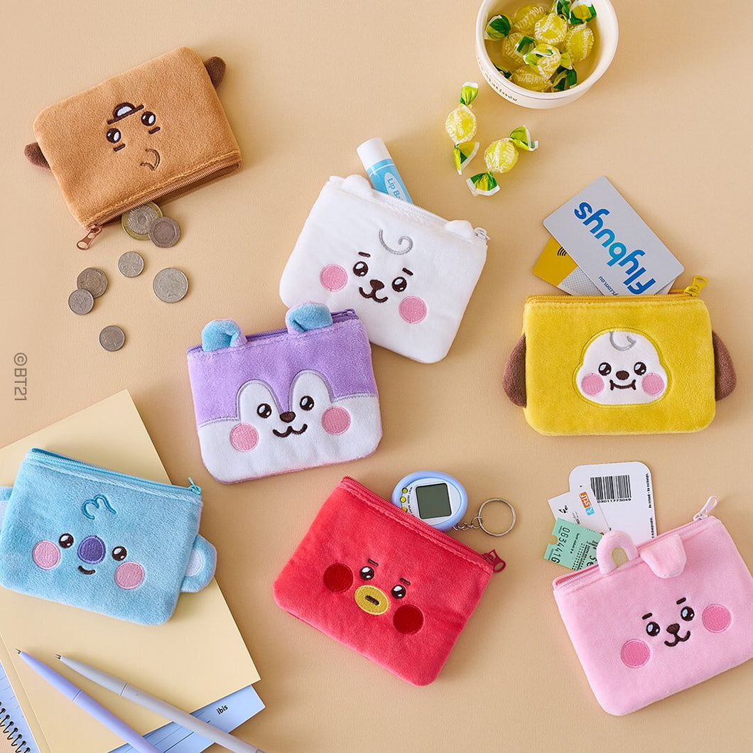 BT21 Baby Official Zippered Pocket Wallet Daily Basic