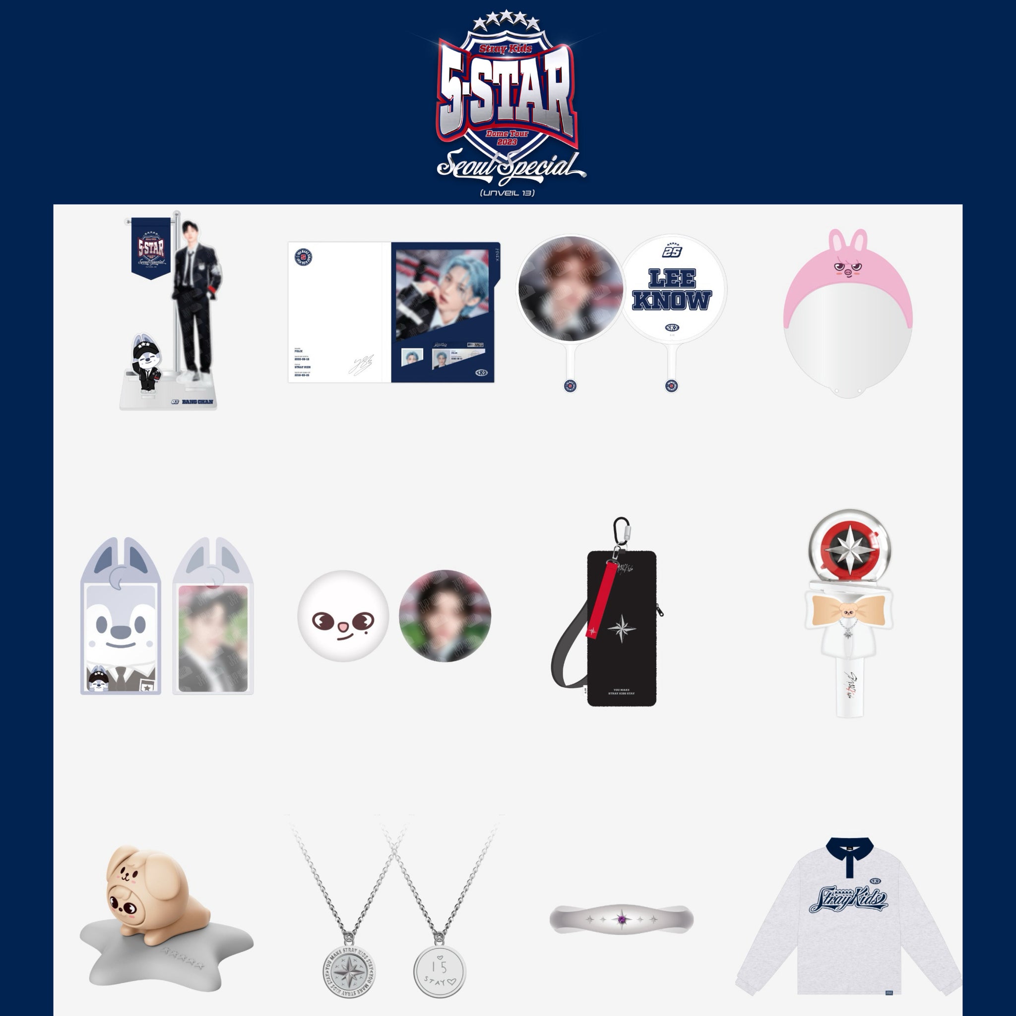 stray kids 5-star dome tour 2023 seoul special [ skzoo light stick ribbon ]