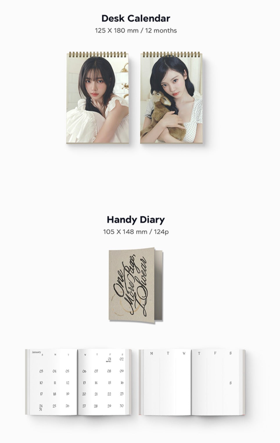 AESPA - ONE MORE PAGE, I SWEAR 2027 Season's Greetings + POB or Wall Calendar