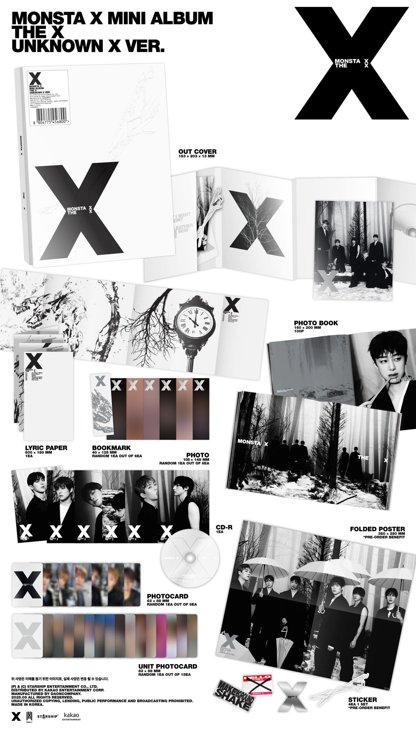 MONSTA X - THE X 13th Mini Album