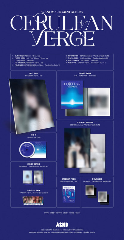 RED VELVET WENDY - CERULEAN VERGE 3rd Mini Album