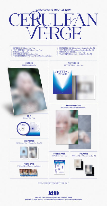 RED VELVET WENDY - CERULEAN VERGE 3rd Mini Album