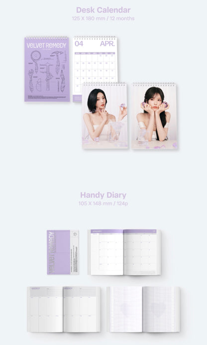 RED VELVET - VELVET REMEDY 2027 Season's Greetings + POB or Wall Calendar