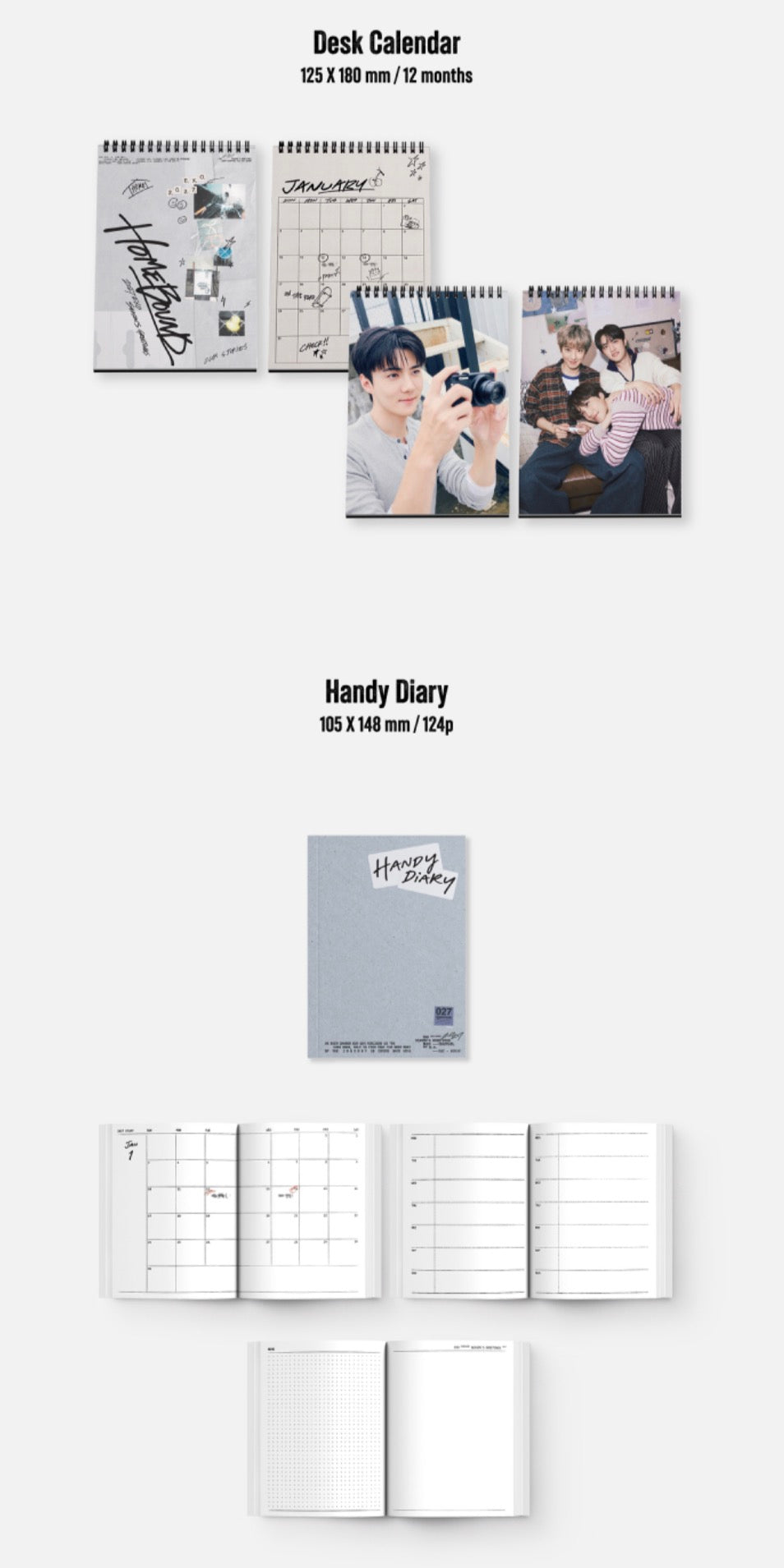 EXO - HOME BOUND 2027 Season's Greetings + POB or Wall Calendar
