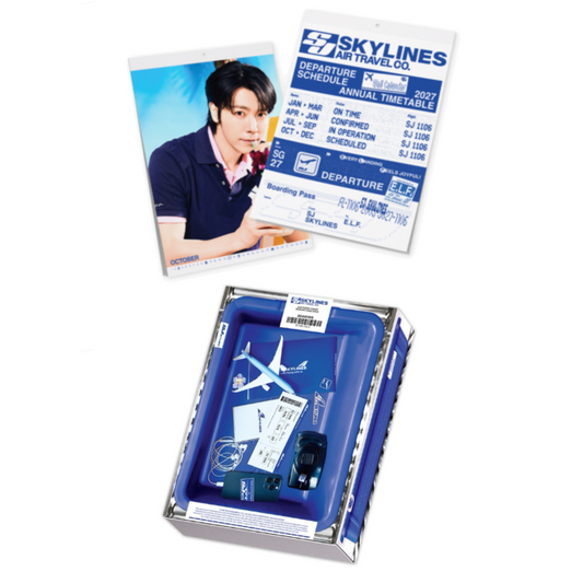 SUPER JUNIOR - SJ SKYLINES AIR TRAVEL Co 2027 Season's Greetings + POB or Wall Calendar