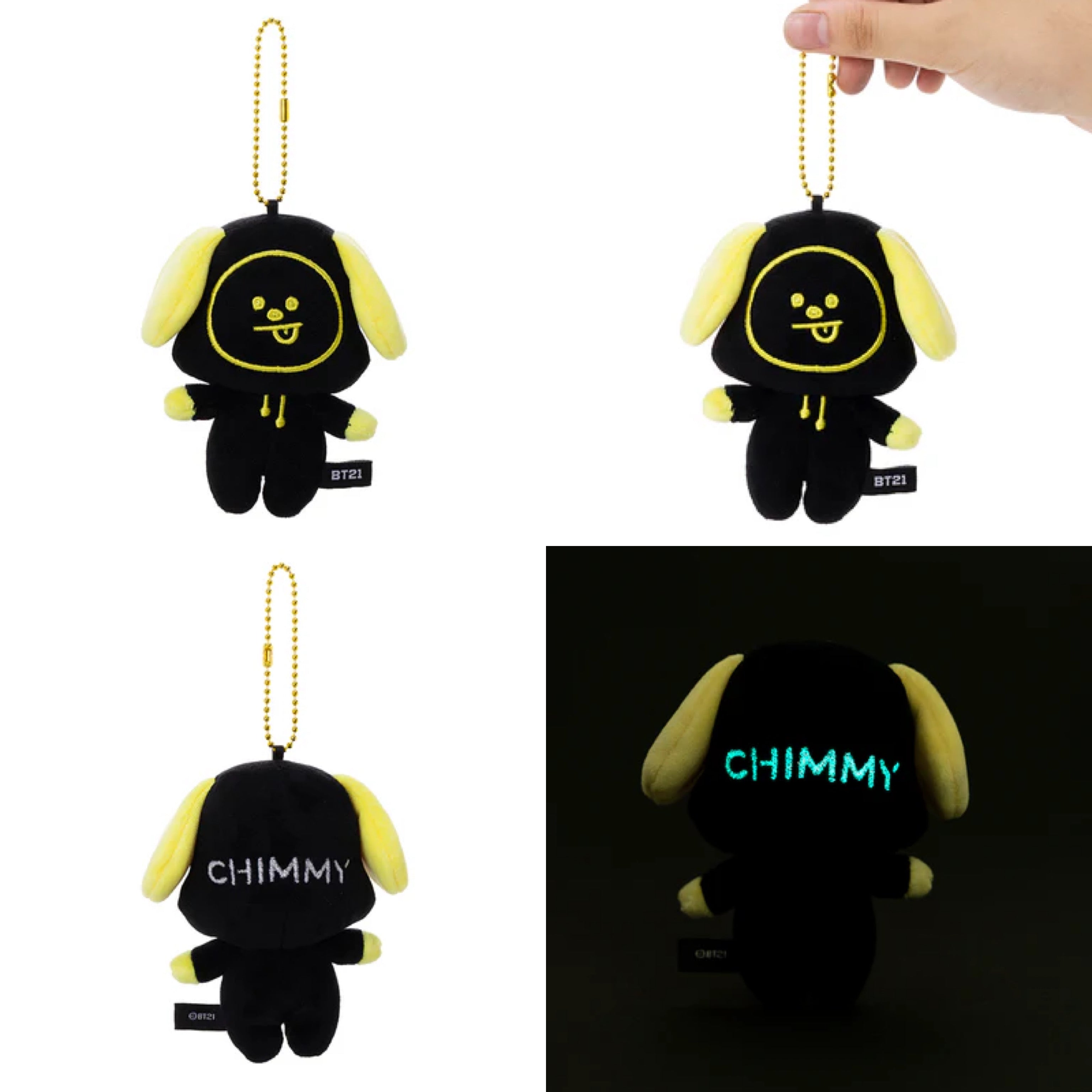 BT21 JAPAN Official NEON Plush Keyring – K-STAR