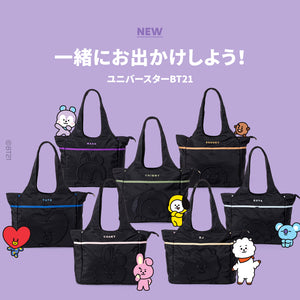 BT21 JAPAN Black Tote Bag