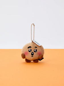 BT21 Baby Official TODAY'S FACE HEARTBEAT Plush Keyring