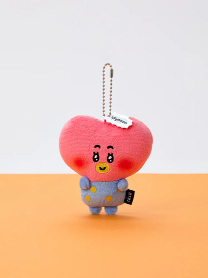 BT21 Baby Official TODAY'S FACE HEARTBEAT Plush Keyring