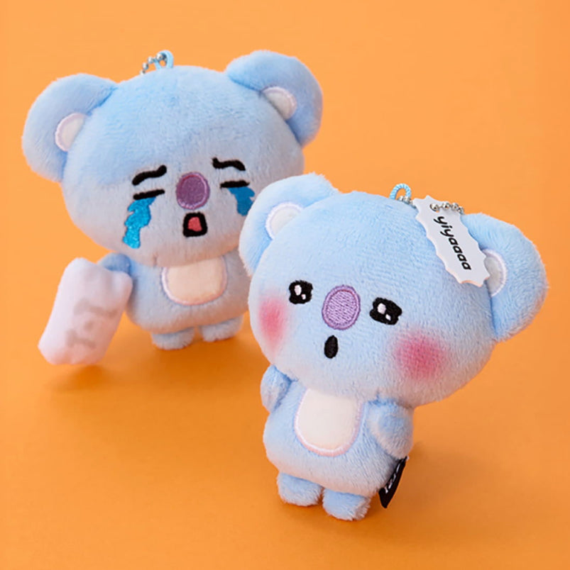 BT21 Baby Official TODAY'S FACE TEARDROP Plush Keyring