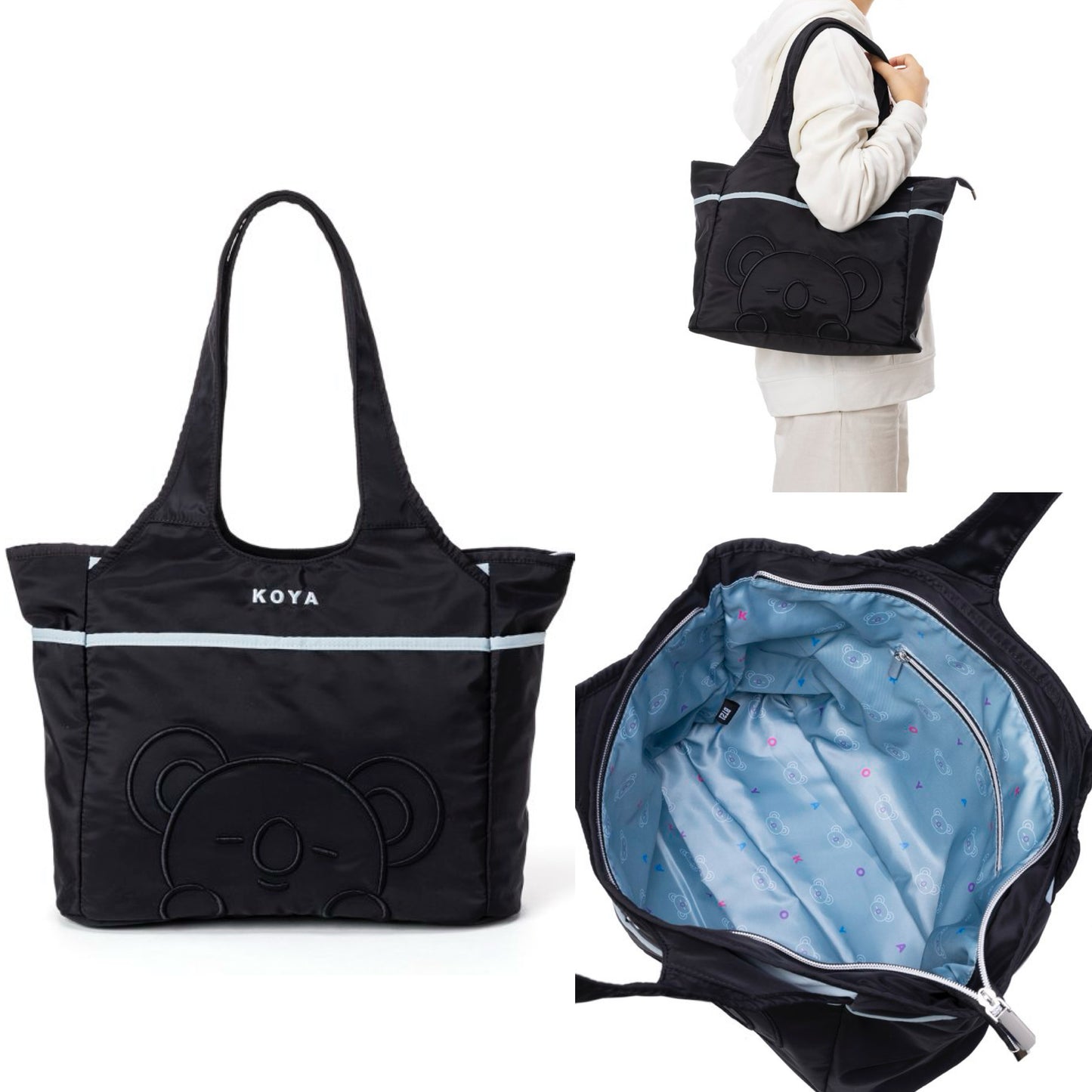 BT21 JAPAN Black Tote Bag
