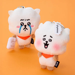 BT21 Baby Official TODAY'S FACE TEARDROP Plush Keyring