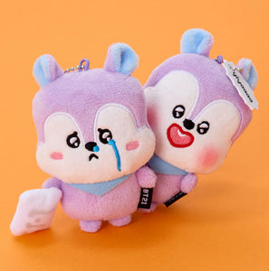 BT21 Baby Official TODAY'S FACE HEARTBEAT Plush Keyring
