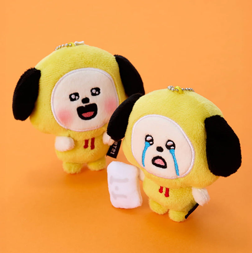 BT21 Baby Official TODAY'S FACE TEARDROP Plush Keyring