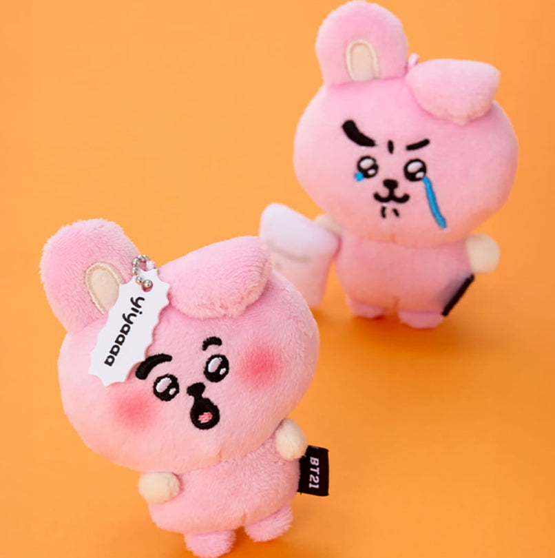 BT21 Baby Official TODAY'S FACE TEARDROP Plush Keyring