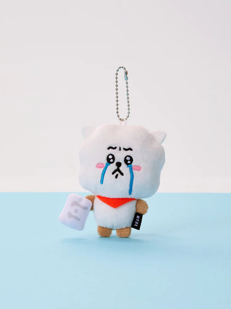 BT21 Baby Official TODAY'S FACE TEARDROP Plush Keyring