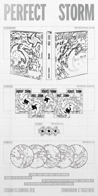 TOMORROW X TOGETHER TXT - PERFECT STORM 9th Mini Album STORM IS COMING Ver