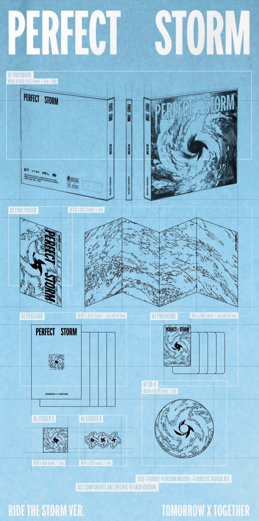 TOMORROW X TOGETHER TXT - PERFECT STORM 9th Mini Album