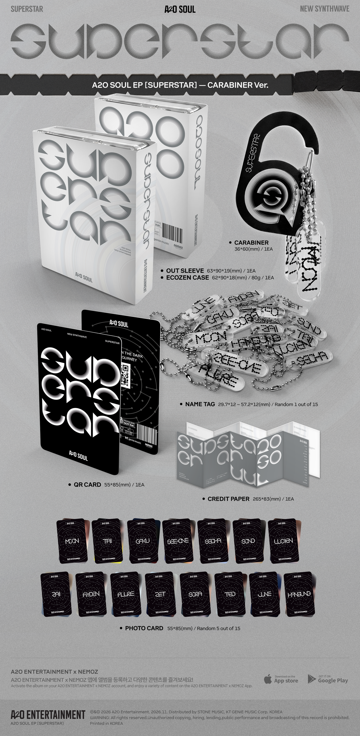 A2O SOUL - SUPERSTAR EP Album CARABINER Ver