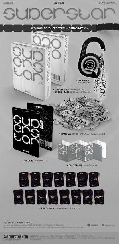 A2O SOUL - SUPERSTAR EP Album CARABINER Ver
