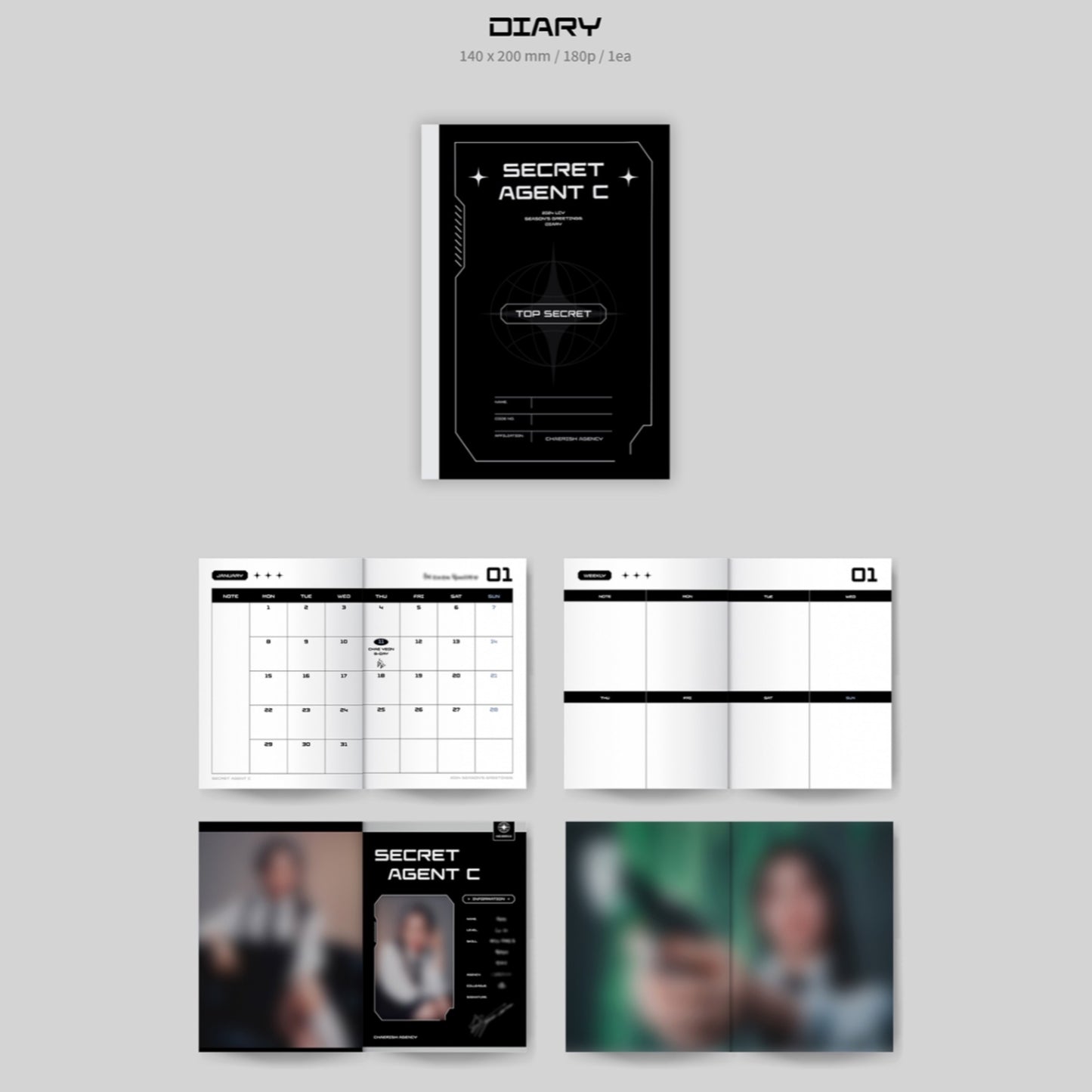 LEE CHAEYEON Secret Agent C 2024 Official Season's Greetings