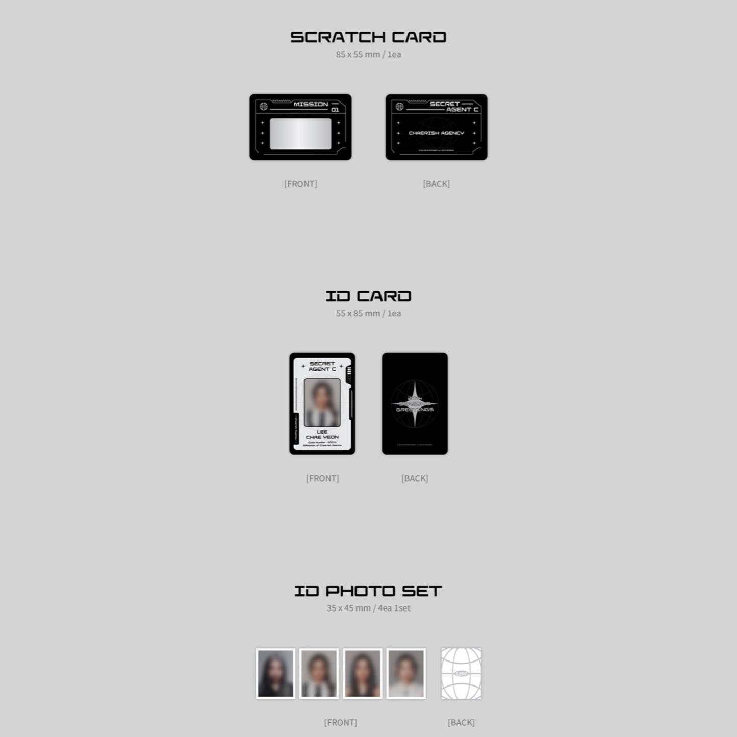 LEE CHAEYEON Secret Agent C 2024 Official Season's Greetings