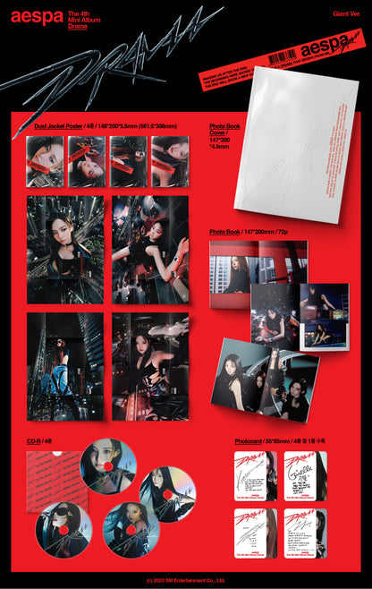 aespa - 4th Mini Album DRAMA ( Giant Version )