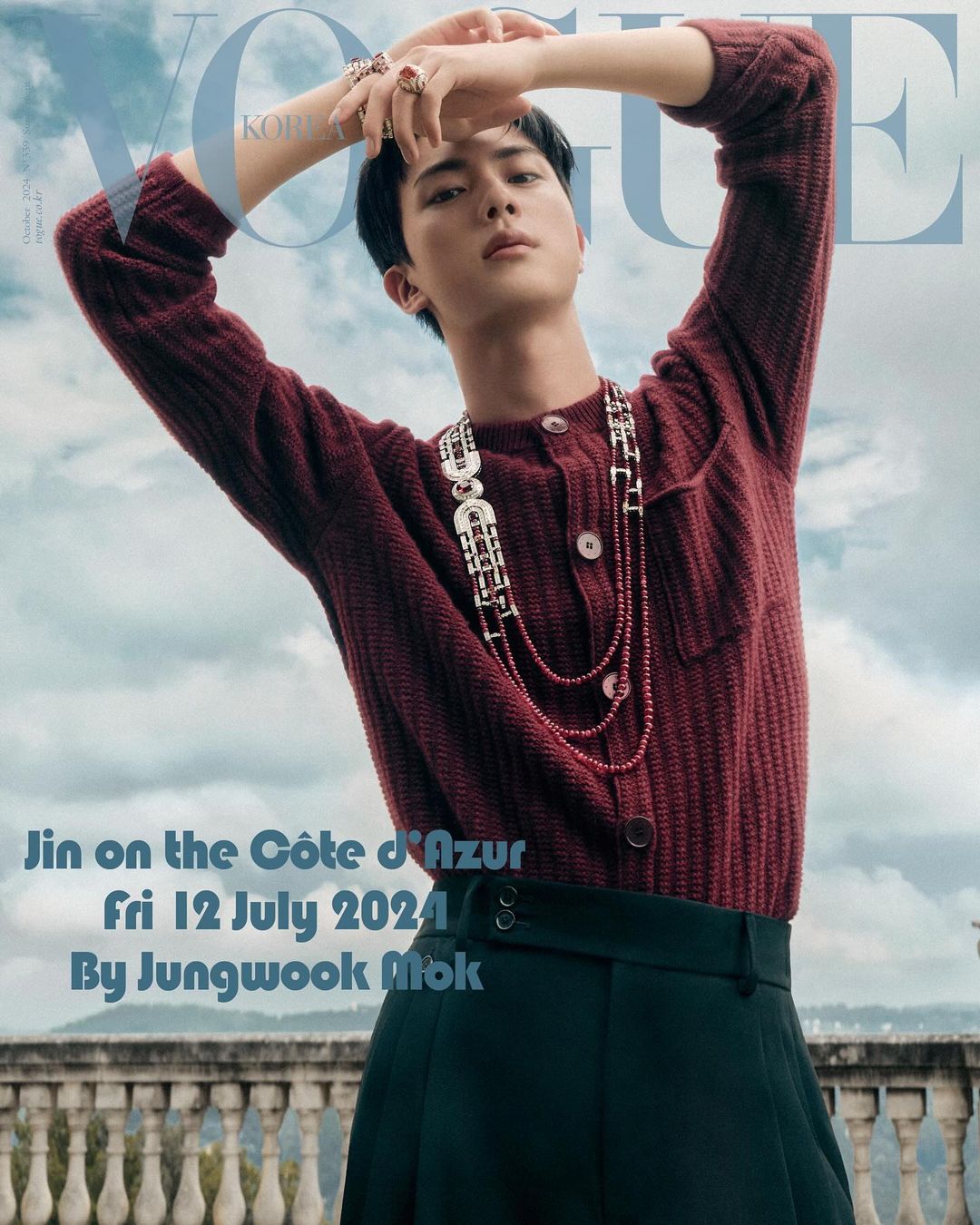 VOGUE Korea Magazine BTS JIN 2024 October Issue