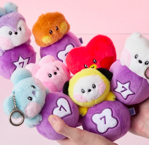 BT21 Minini Official Lucky Gatcha Plush Keyring