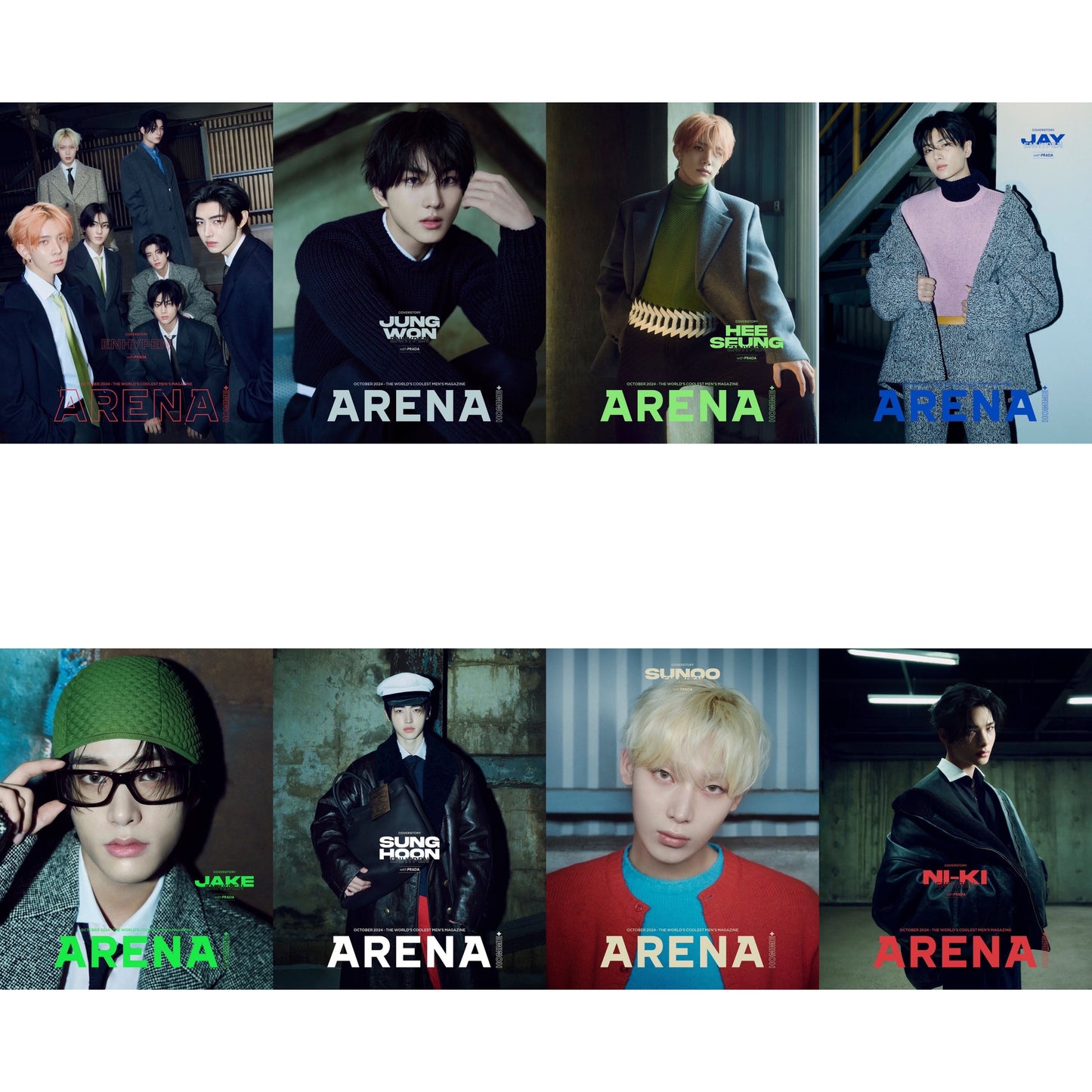 ARENA HOMME Magazine ENHYPEN 2024 October Issue