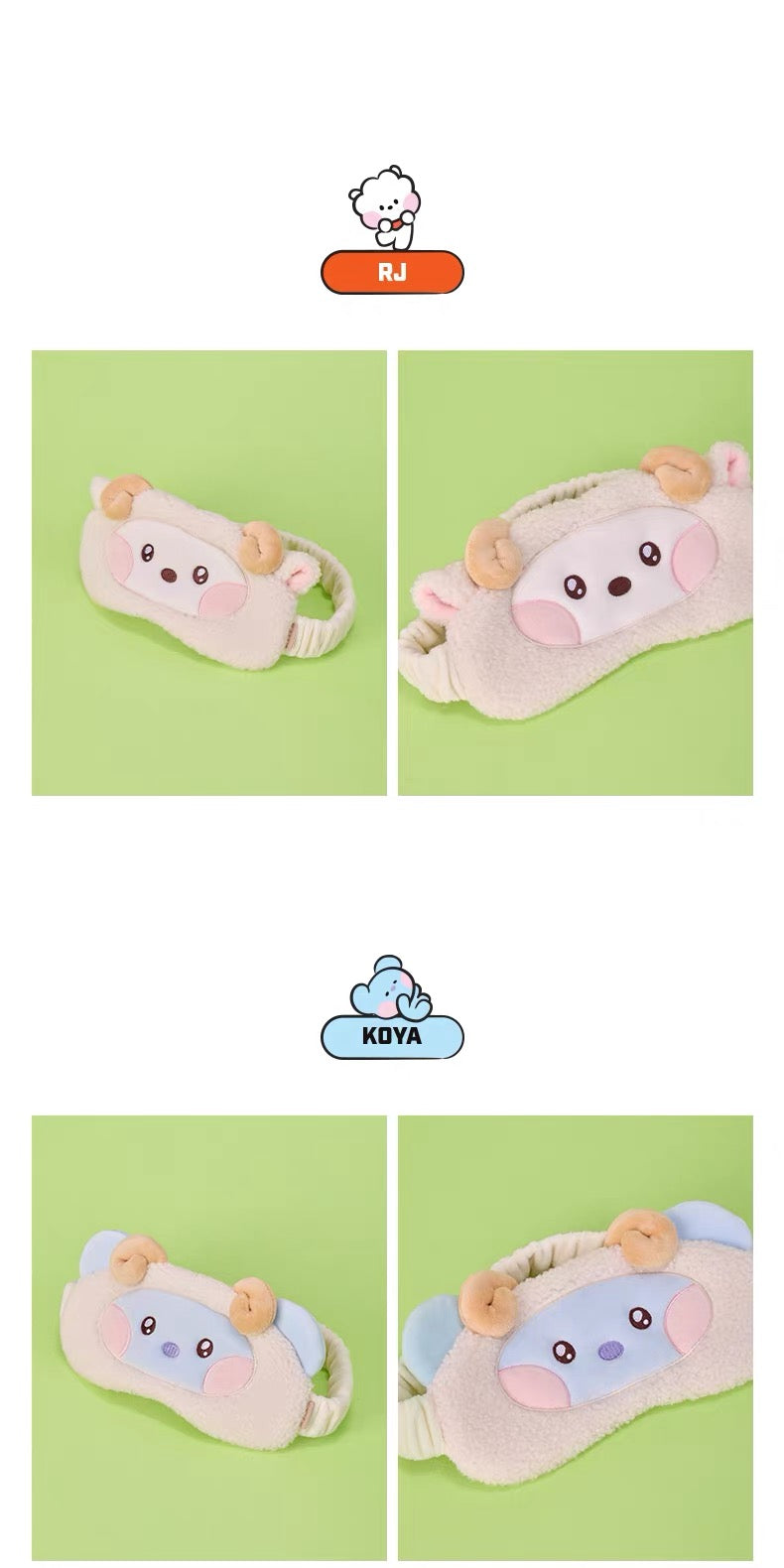 BT21 Official FLUFFY NEW YEAR Sleep Mask
