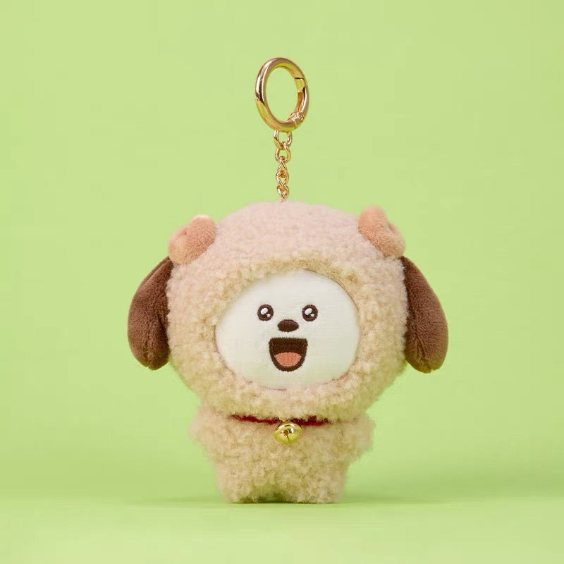 BT21 Official FLUFFY NEW YEAR Plush Keyring