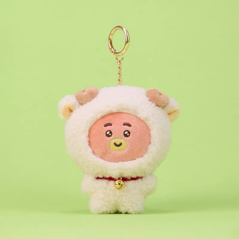 BT21 Official FLUFFY NEW YEAR Plush Keyring