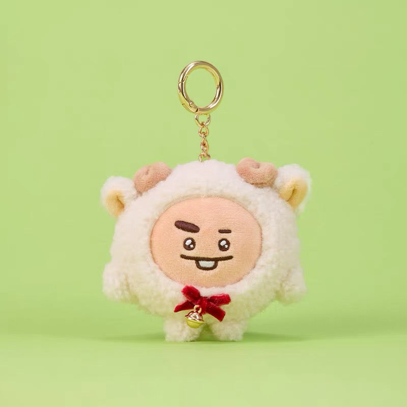BT21 Official FLUFFY NEW YEAR Plush Keyring