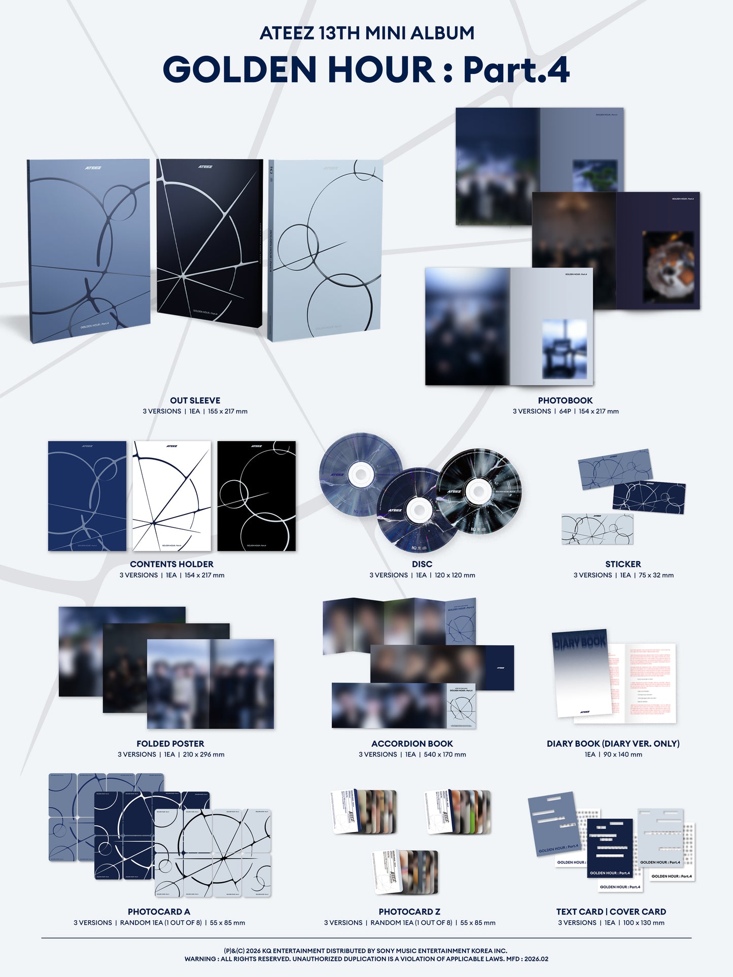 ATEEZ - 13th Mini Album ATEEZ GOLDEN HOUR : PART.4