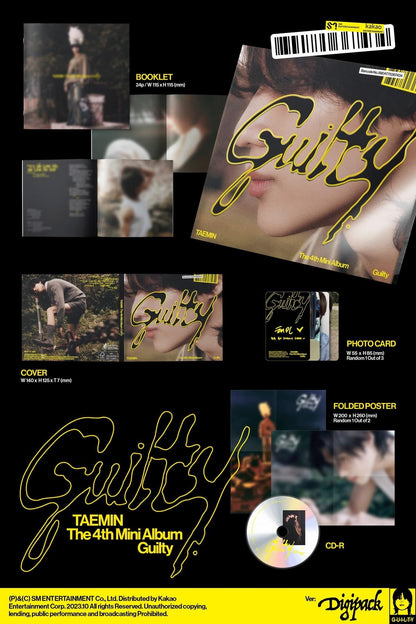 SHINee TAEMIN - Guilty 4th Mini Album Digipack Version