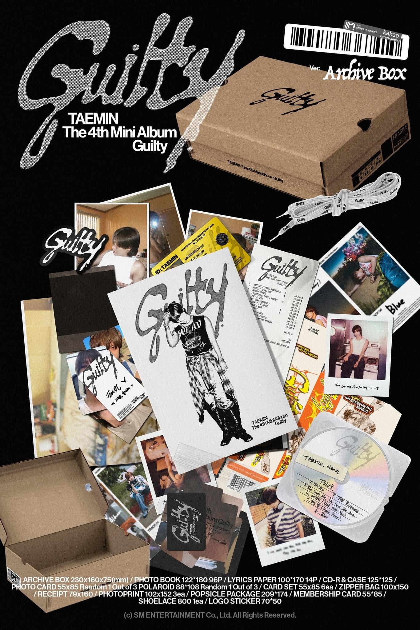 SHINee TAEMIN - Guilty 4th Mini Album ARCHIVE BOX Version – K-STAR