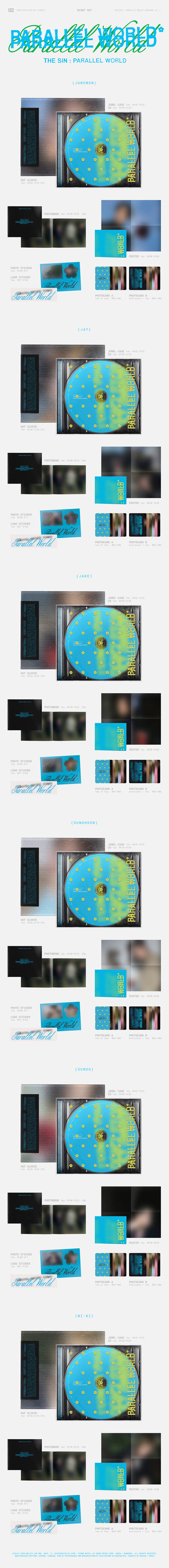 ENHYPEN - THE SIN : PARALLEL WORLD Engene Night Ver
