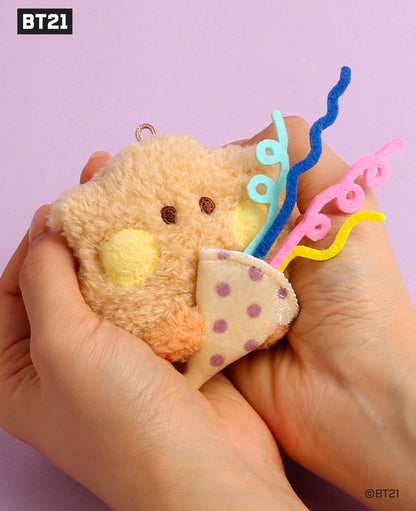 BT21 Minini Official PONGPONG SURPRISE Plush Keyring
