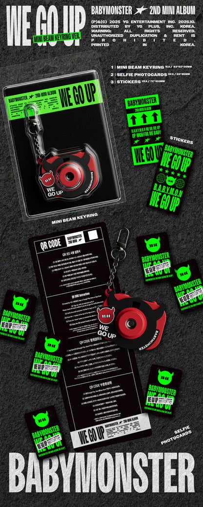 BABYMONSTER - WE GO UP 2nd Mini Album KEYRING Ver