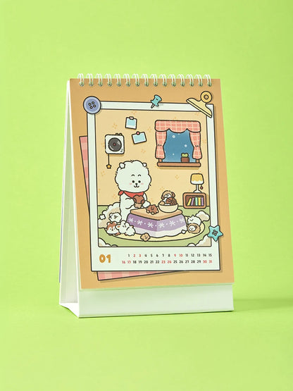 BT21 Official FLUFFY NEW YEAR Desk Calendar