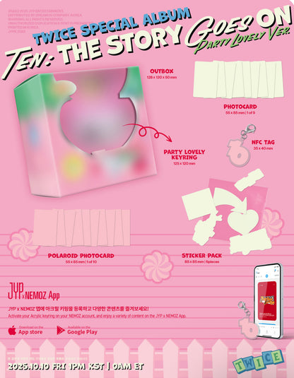 TWICE - TEN:THE STORY GOES ON Special Album Party Lovely Ver
