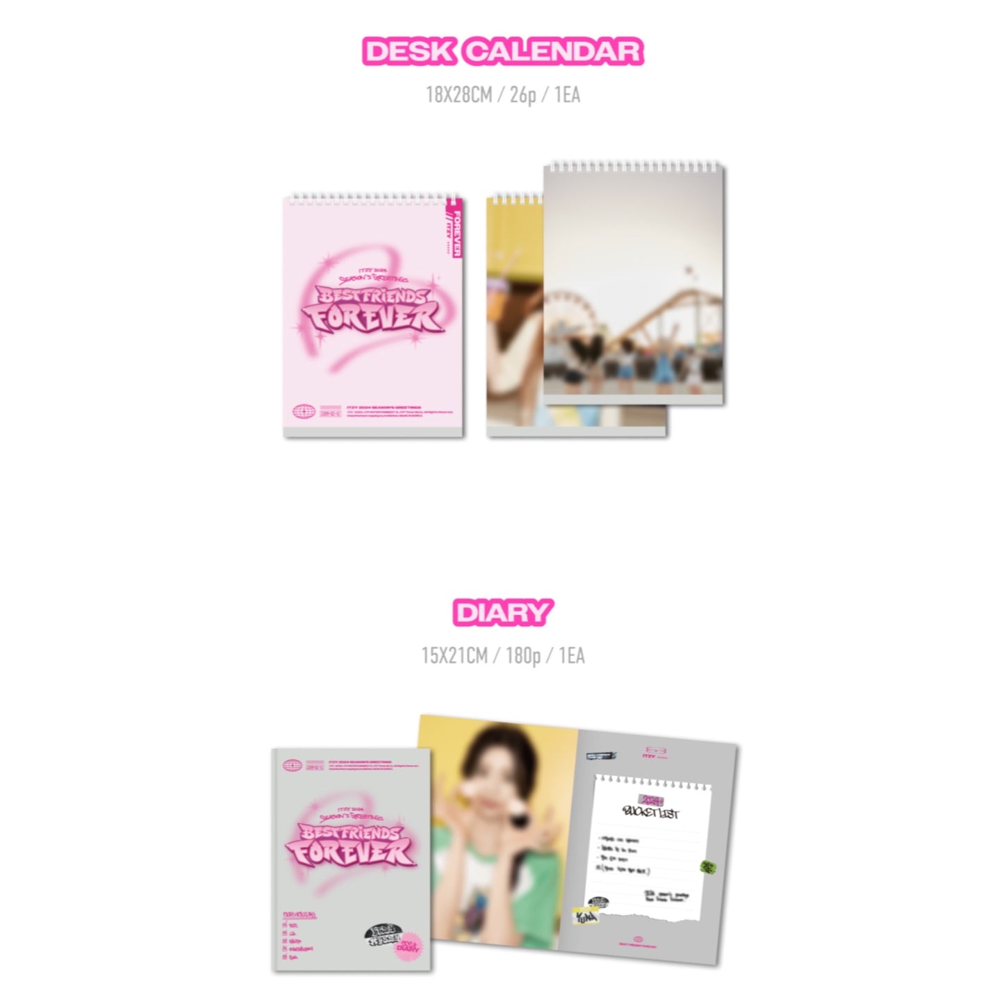 ITZY - BEST FRIENDS FOREVER 2024 Official Season's Greetings + POB