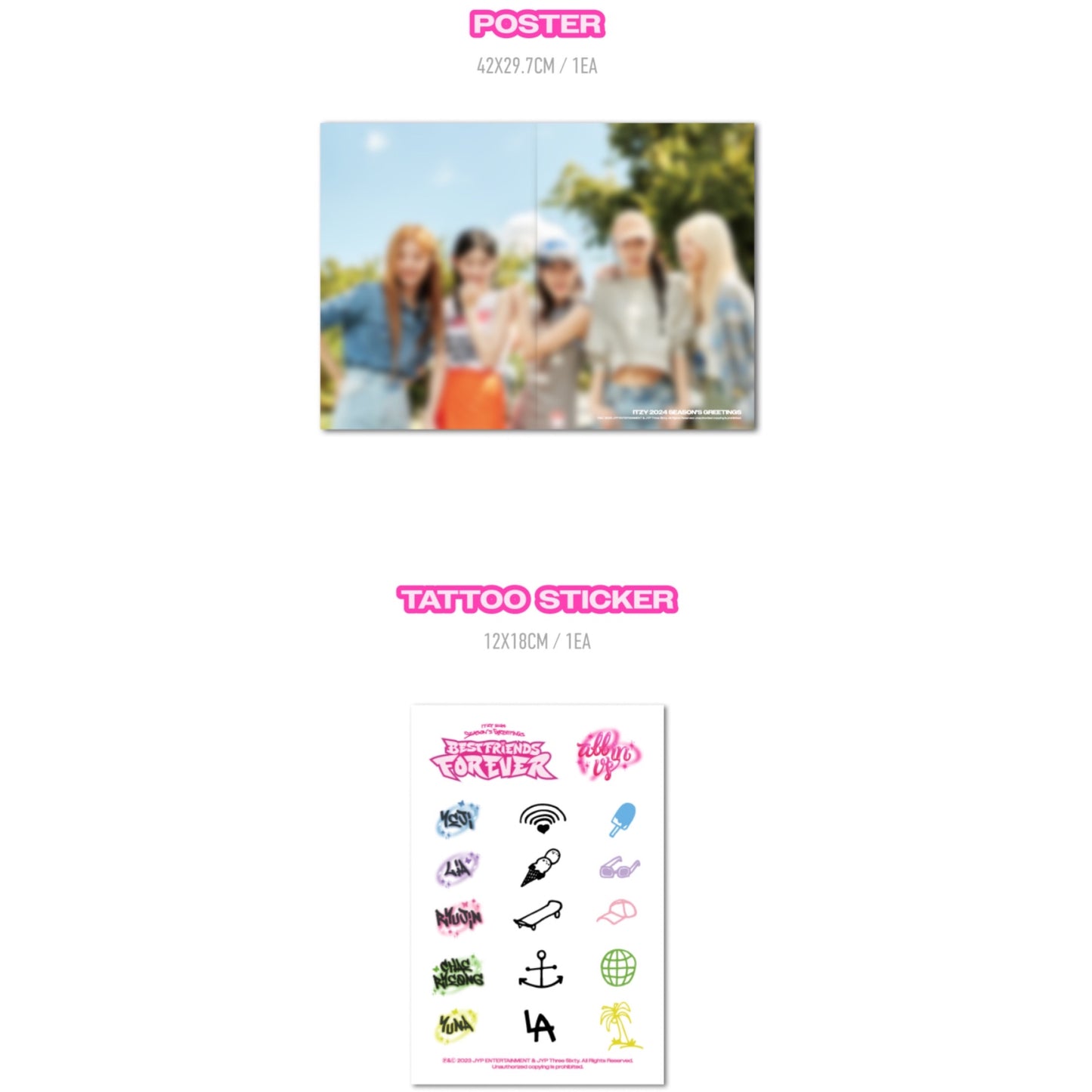 ITZY - BEST FRIENDS FOREVER 2024 Official Season's Greetings + POB