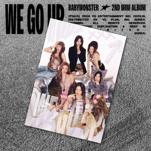 BABYMONSTER - WE GO UP 2nd Mini Album POST CARD Ver