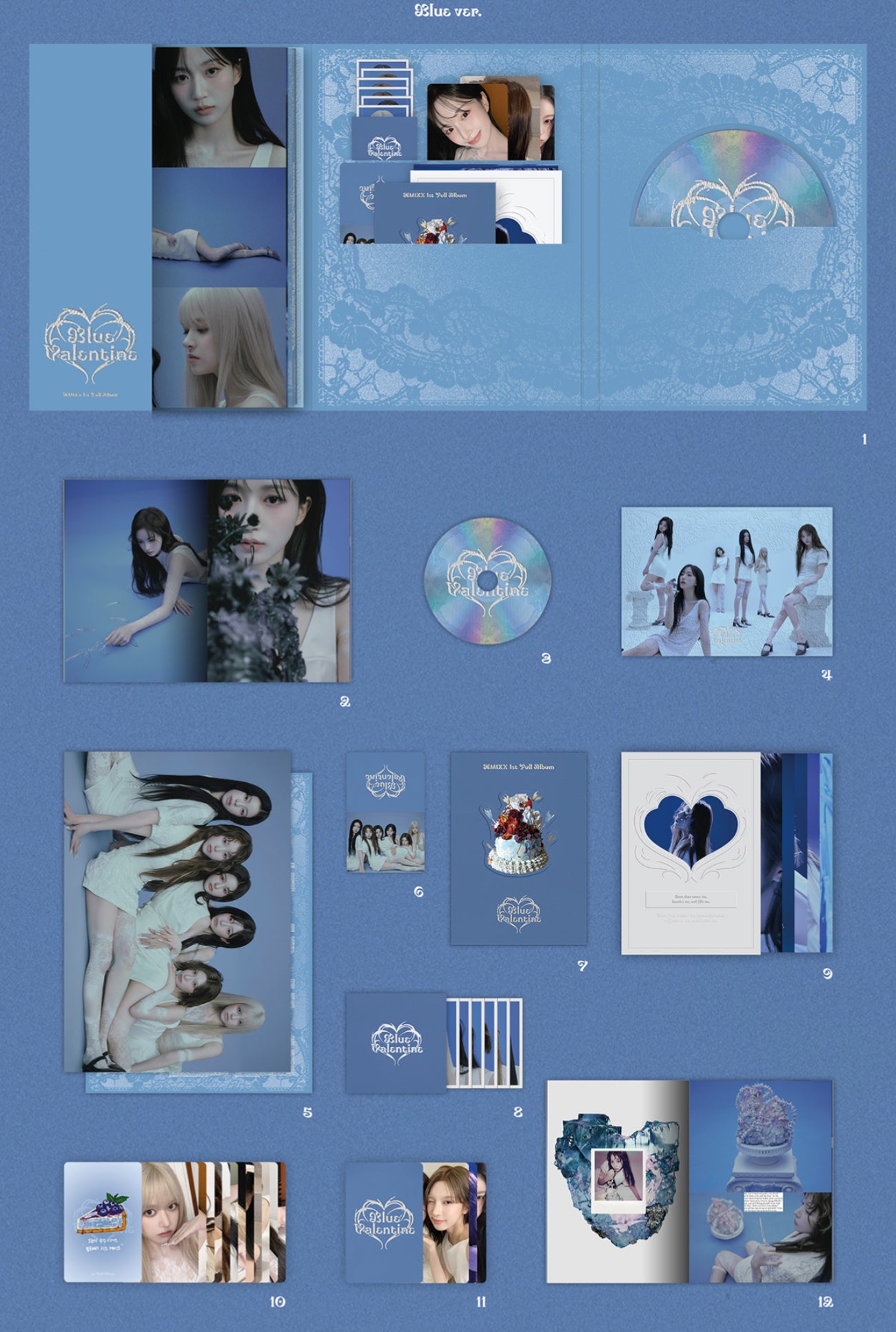 NMIXX - BLUE VALENTINE 1st Full Album