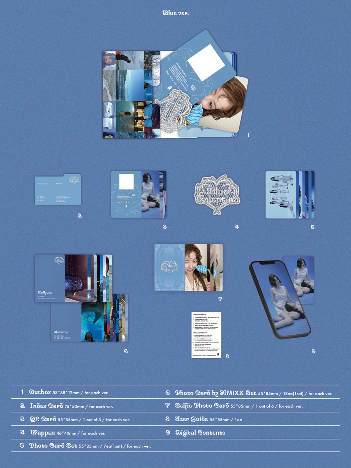 NMIXX - BLUE VALENTINE 1st Full Album POCA Ver