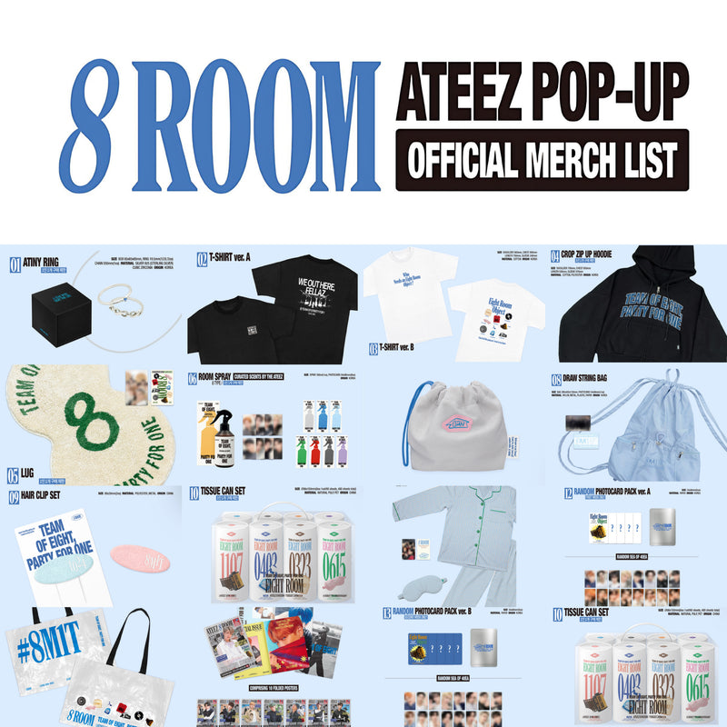 ATEEZ 8ROOM Pop Up Store Official MD – K-STAR