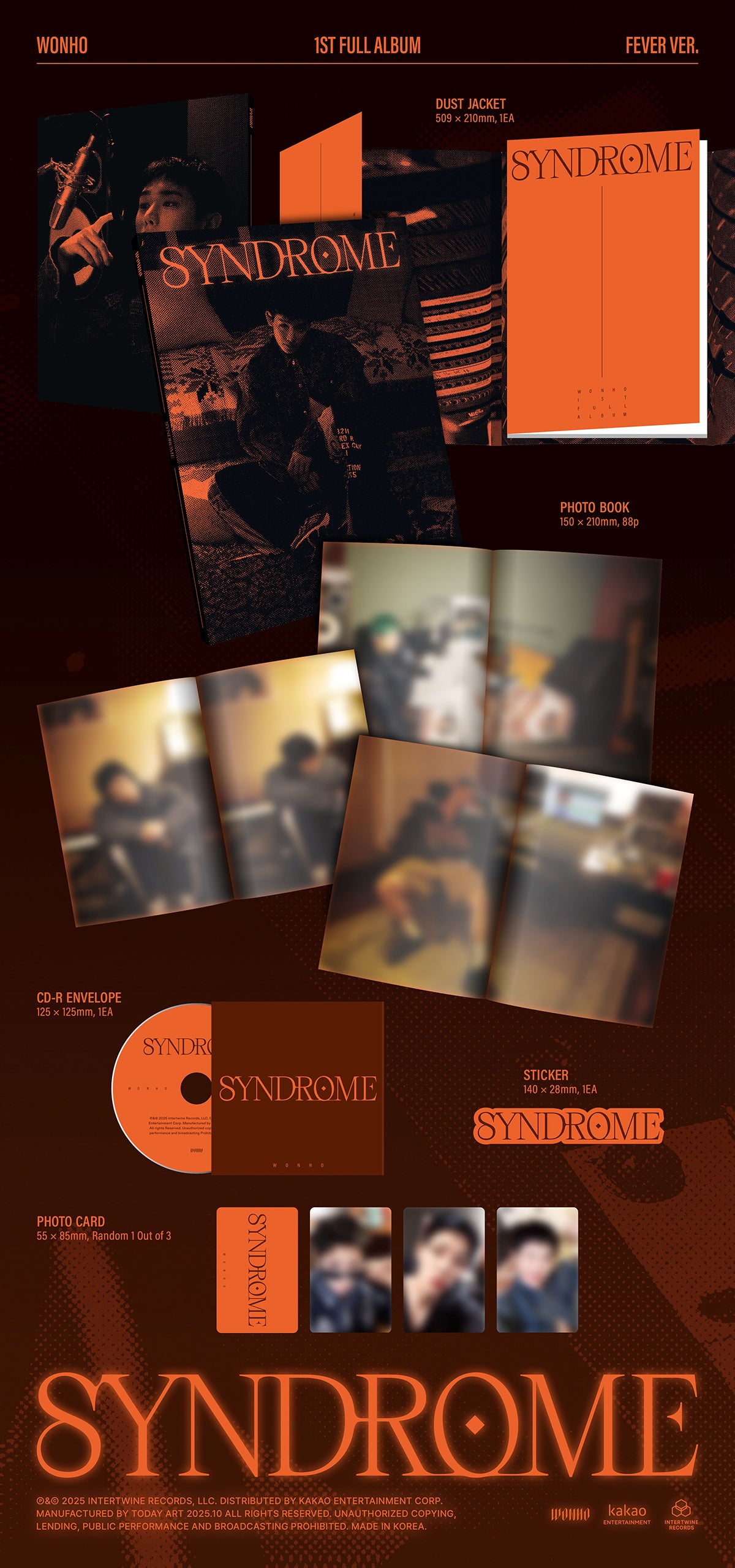 WONHO - SYNDROME 1st Full Album