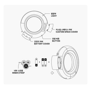 ITZY Official Light Ring Ver.2 + JYP POB